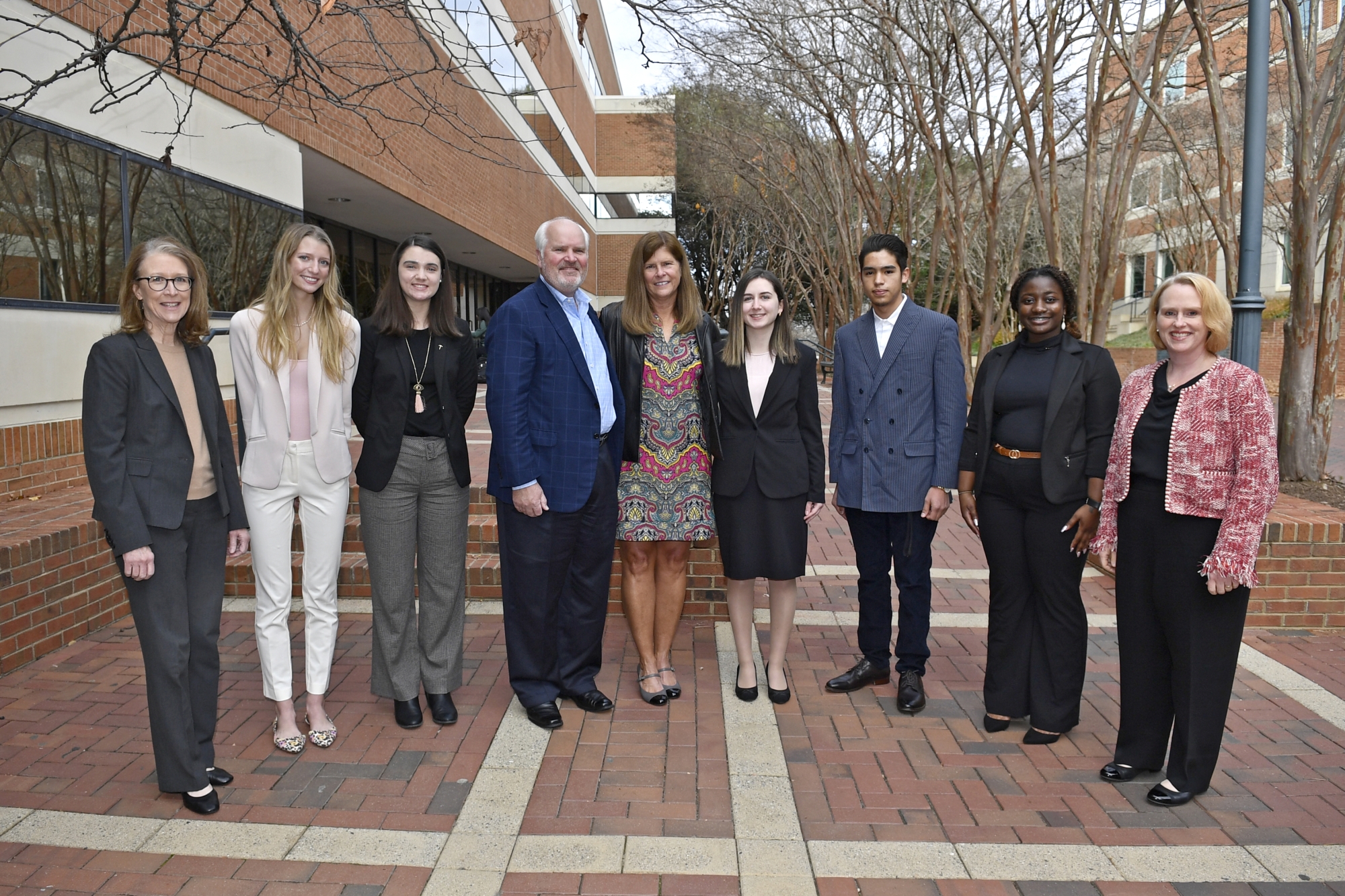 Robert and Melanie Niblock ‘84 visited UNC Charlotte to meet the first cohort of Niblock Scholars. 