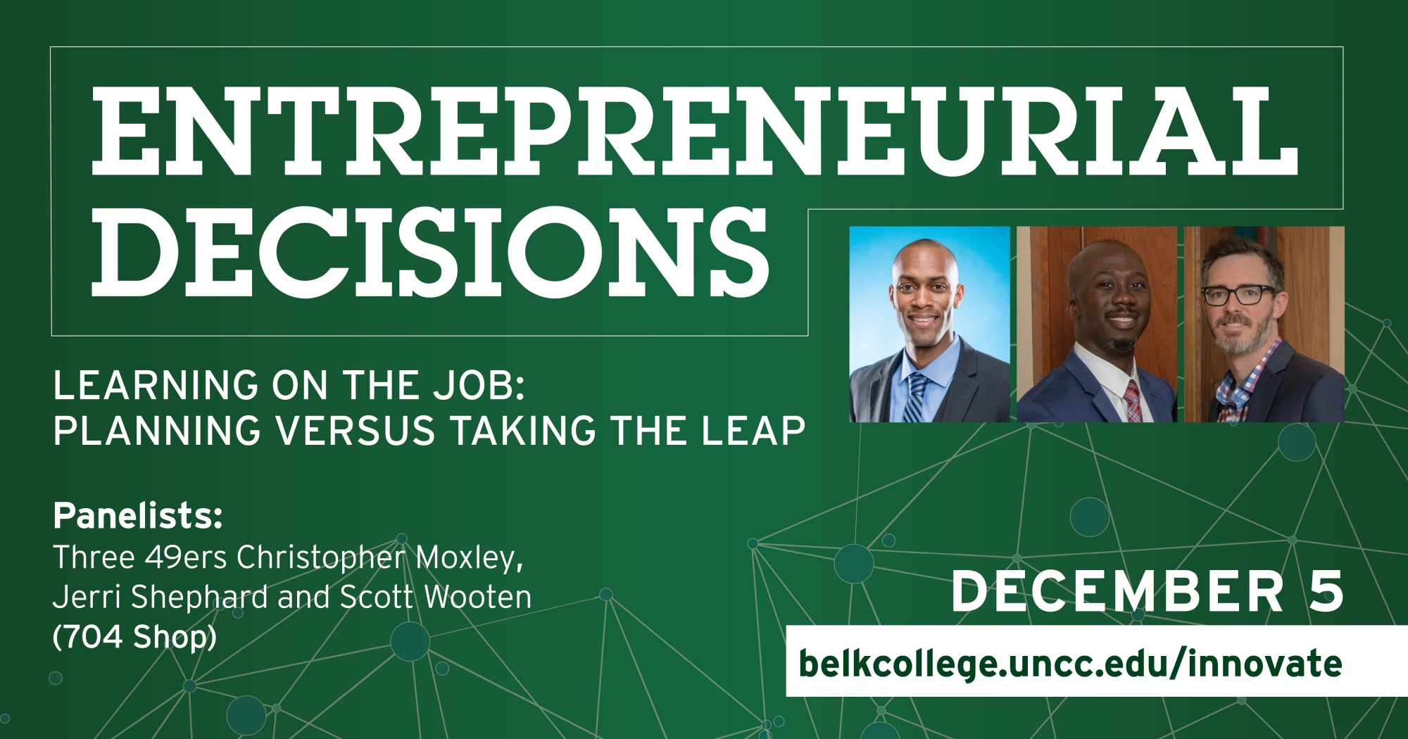 Entrepreneurial Decisions graphic - December 5