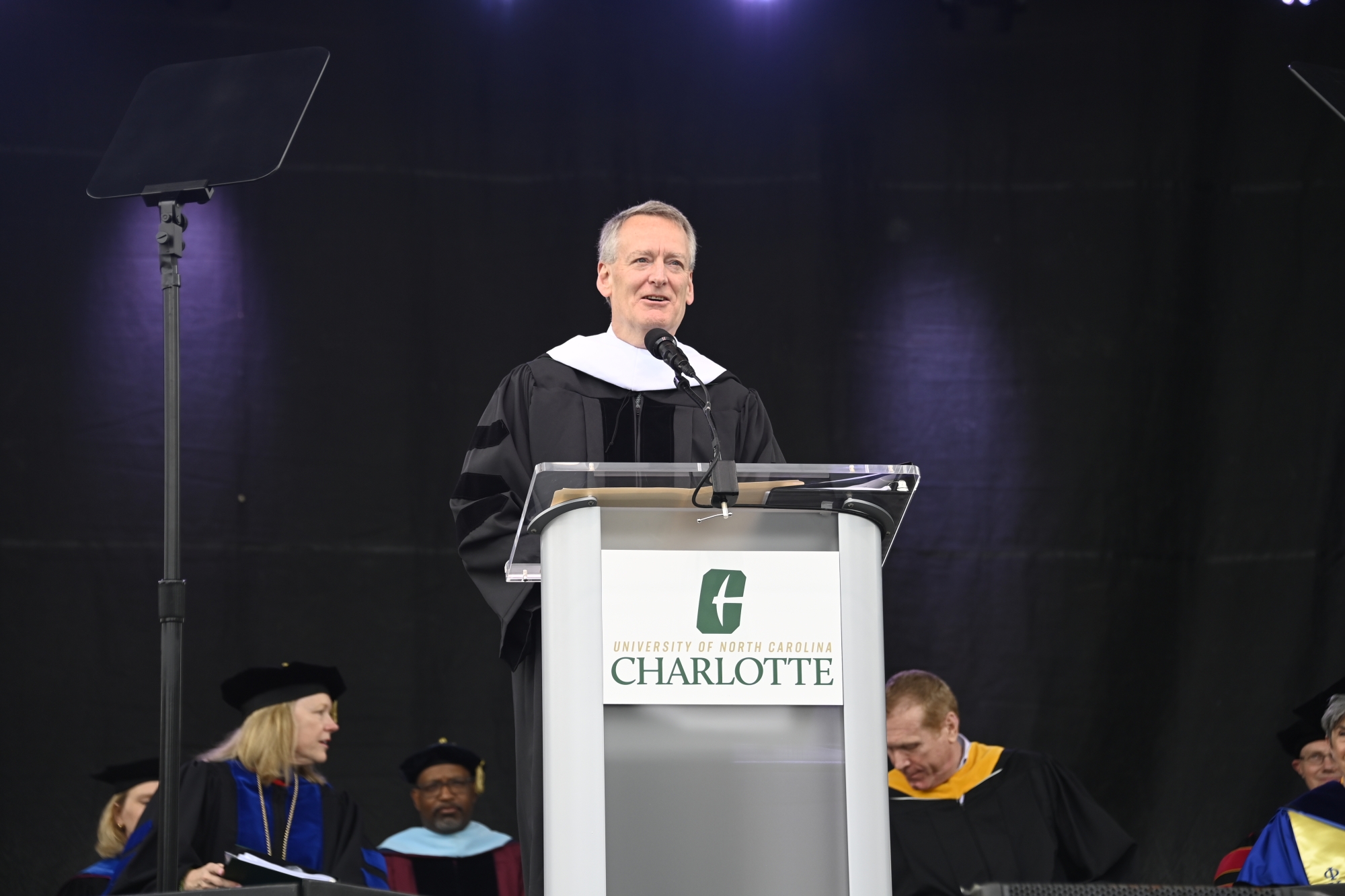 Joe Price ‘83 received an honorary doctorate in public service during UNC Charlotte’s Spring Commencement ceremonies.
