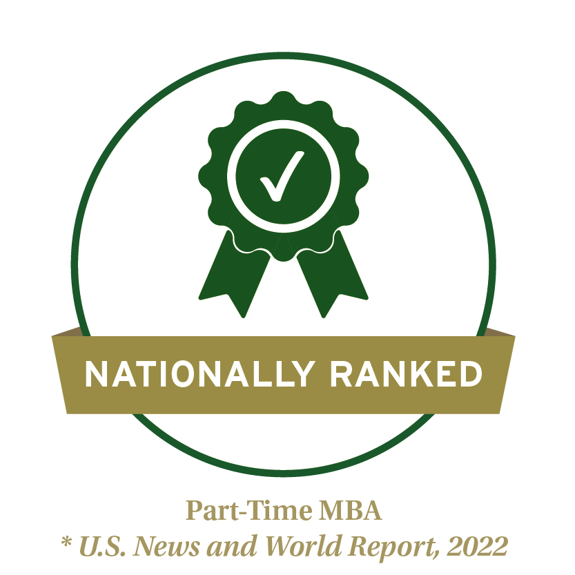 Nationally ranked part-time MBA