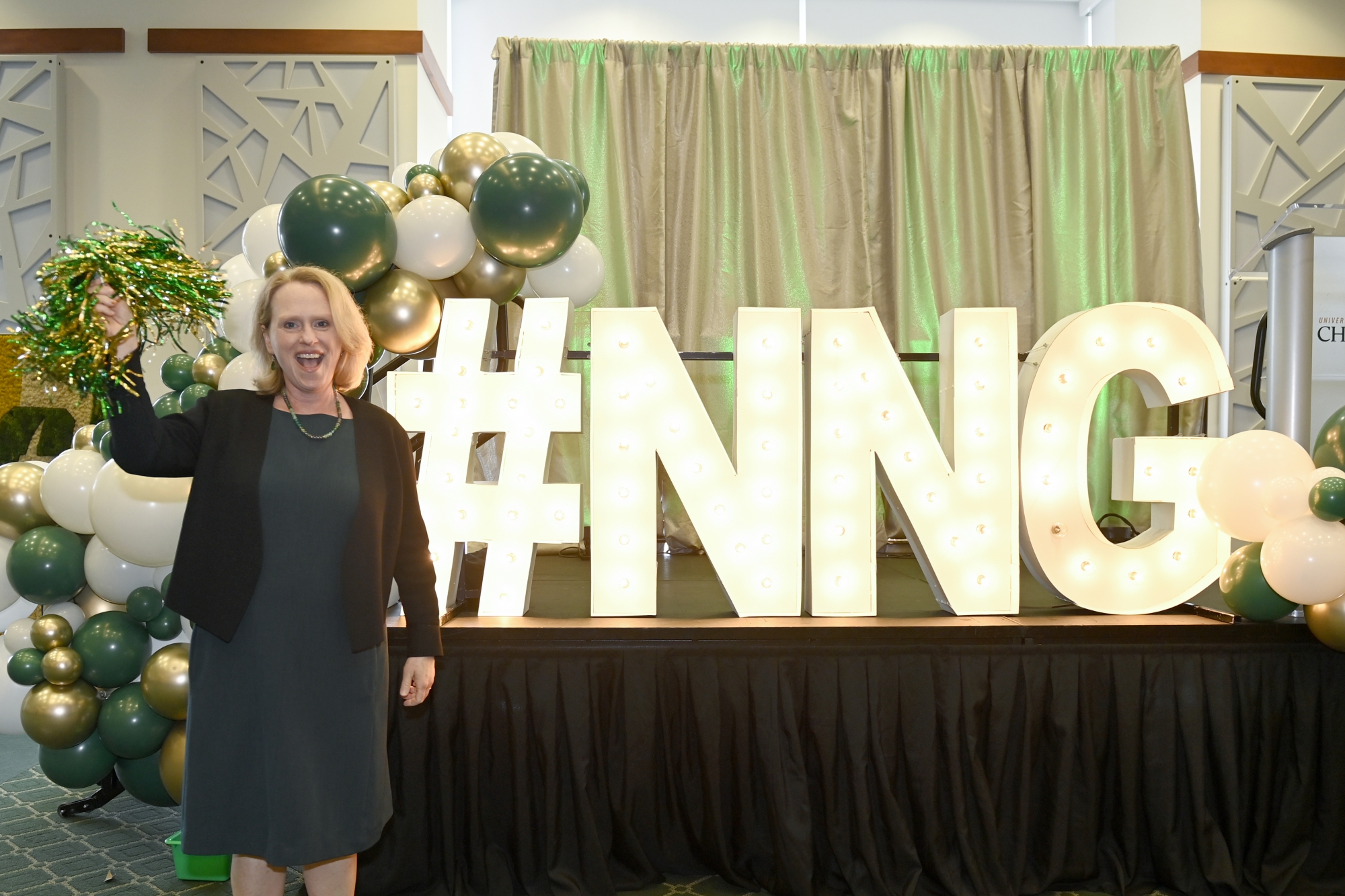 Dean Jennifer Troyer during the Niner Nation Gives kickoff event for Faculty and Staff