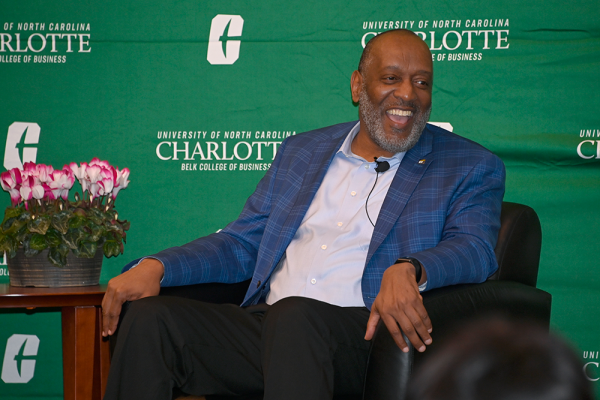 Malcolm Coley at the Belk College of Business’s CONNECT Leadership Development Summit powered by MSC Industrial Supply