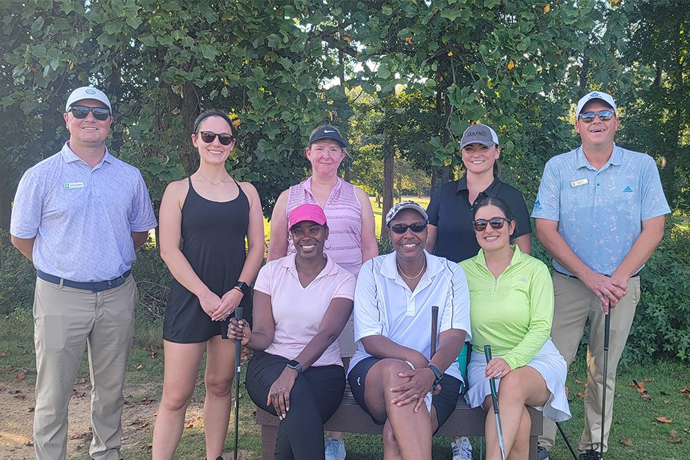 Female golfers that took part in golf lessons leading up to the tournament