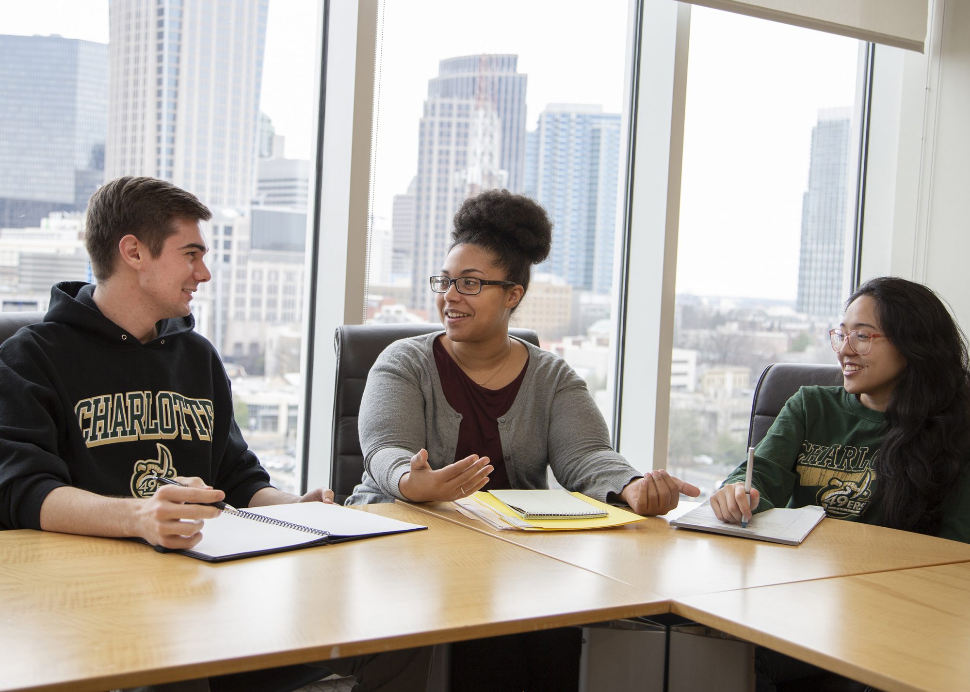 Sabrina Brown in a Management class