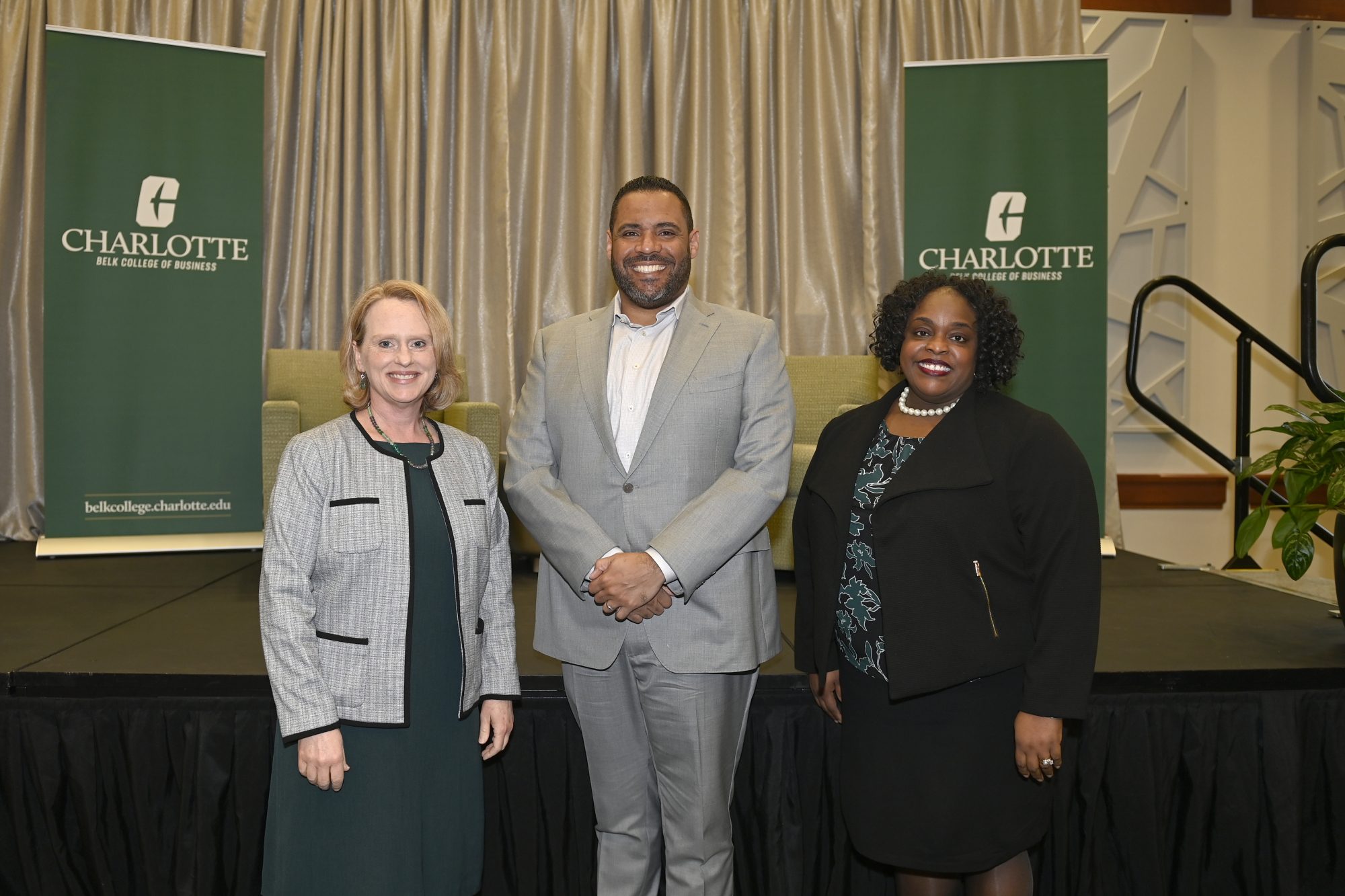 Dean Jennifer Troyer, Omar G. Jorge Peña, and Dr. Natasha Randle