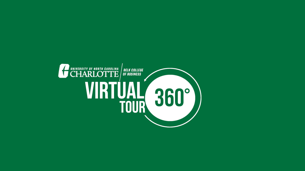 Virtual 360 tour of the Friday building on UNC Charlotte's main campus