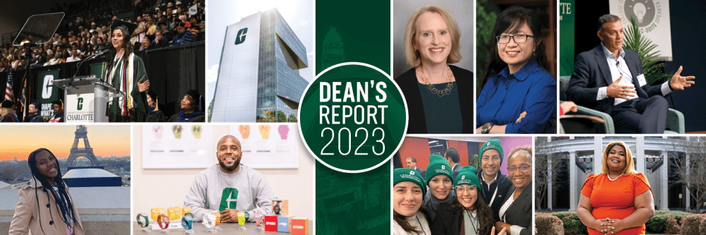 Collage of images from the 2023 Dean's Report