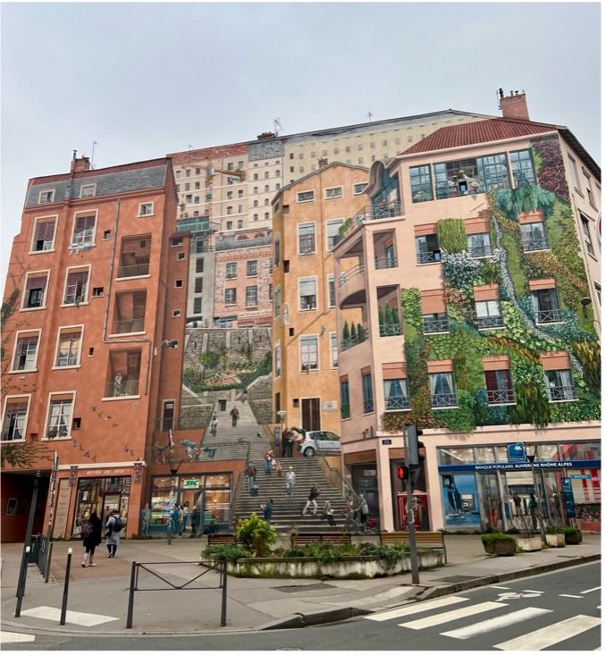 hyperrealistic mural in Lyon