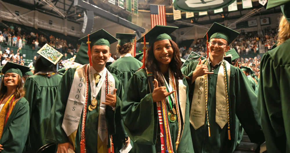 Students at undergraduate programs Commencement Ceremony 