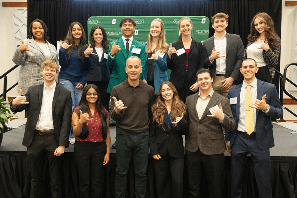 Red Ventures CEO Ric Elias spends time with hundreds of students from across UNC Charlotte’s campus.