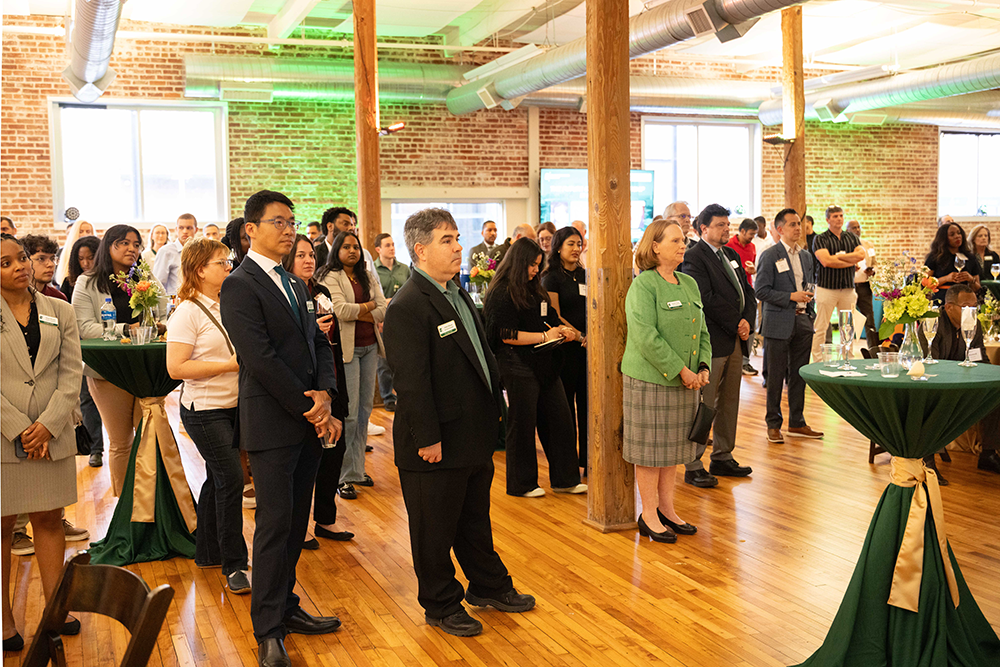 The CO-LAB celebration drew entrepreneurs, innovators, corporate leaders, and community members, along with UNC Charlotte leaders, faculty, staff, students, alumni and supporters.