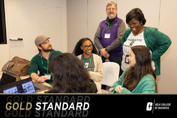 Gold Standard: Belk College students at the Truist Immersive Learning Experience