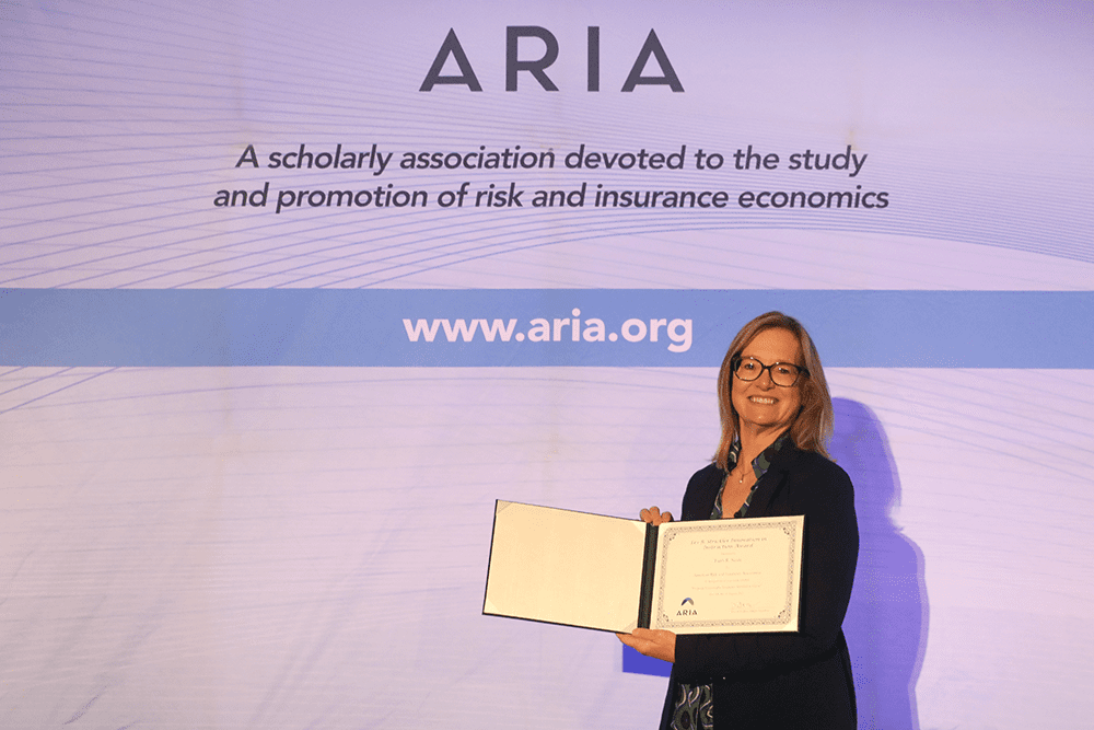 Associate Professor Faith Neale earned the Les B. Strickler Innovation in Instruction Award from the American Risk and Insurance Association.