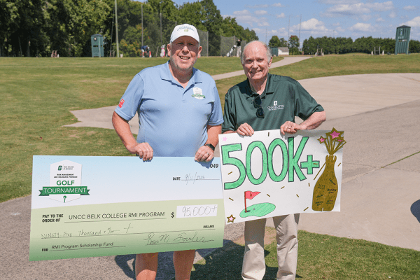 Ross Fowler and Tom Marshall at the 2025 RMI golf tournament