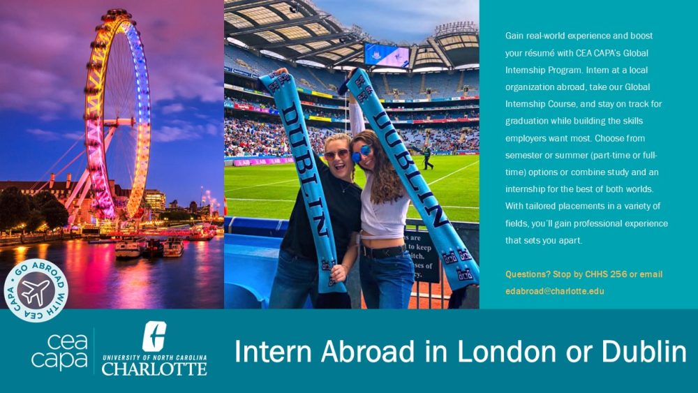 Gain real-world experience and boost your resume with CEA CAPA's Global Internship Program. 